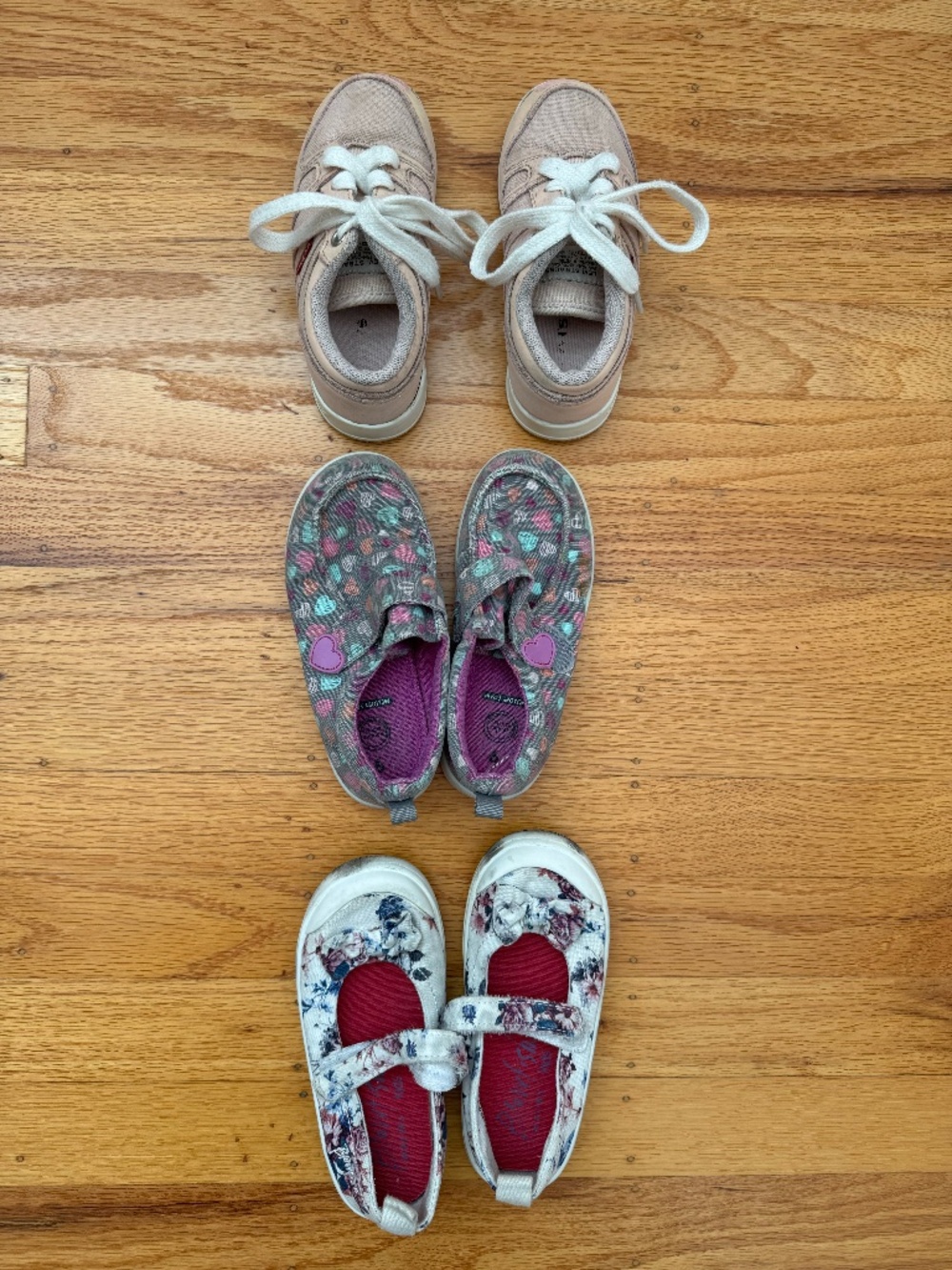 3 Pair Toddler Girls Shoes Bundle Size 9 / 9M Blowfish Levis Wonder Nation